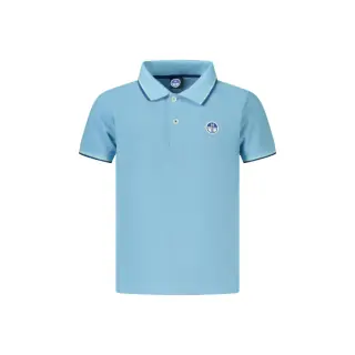 North Sails Polo Maniche Corte Unisex Azzurra Logo