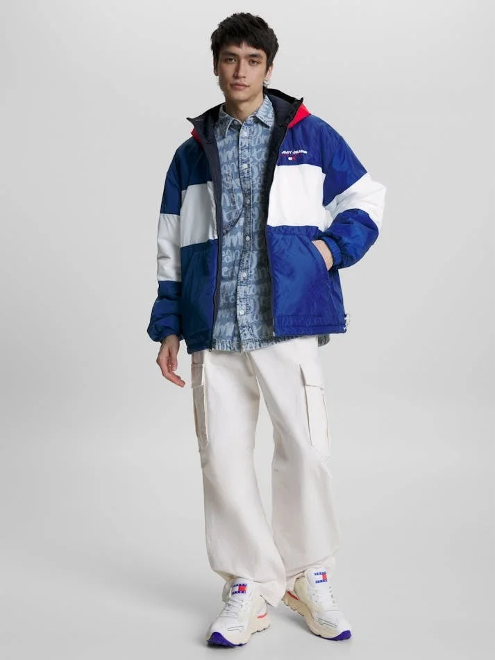 Tommy Hilfiger Giubbotto Uomo Reversibile Cappuccio - vista 3