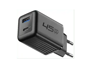 CELLULARLINE CARICABATTERIE MULTIPOWER GAN+ 45W DOPPIA PORTA
