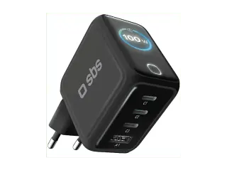 Caricabatteria SBS Caricatore USB-C Smart con display TFT e Power Control 2.0