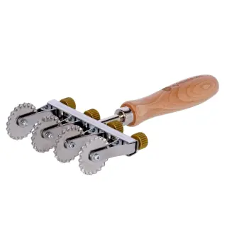 Tagliapasta Regolabile con 4 Rotelle Dentate