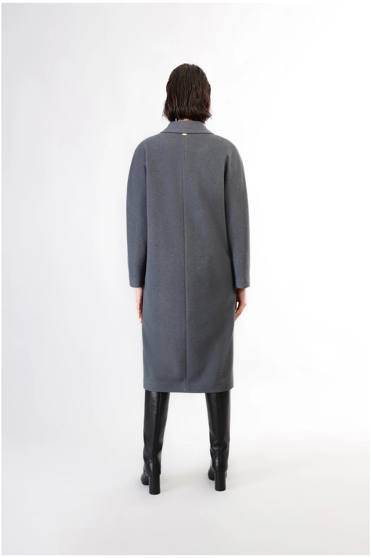 Cappotto doppiopetto manica kimono - vista 2