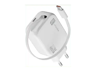 Caricabatterie Cellularline Retractable Power 30W