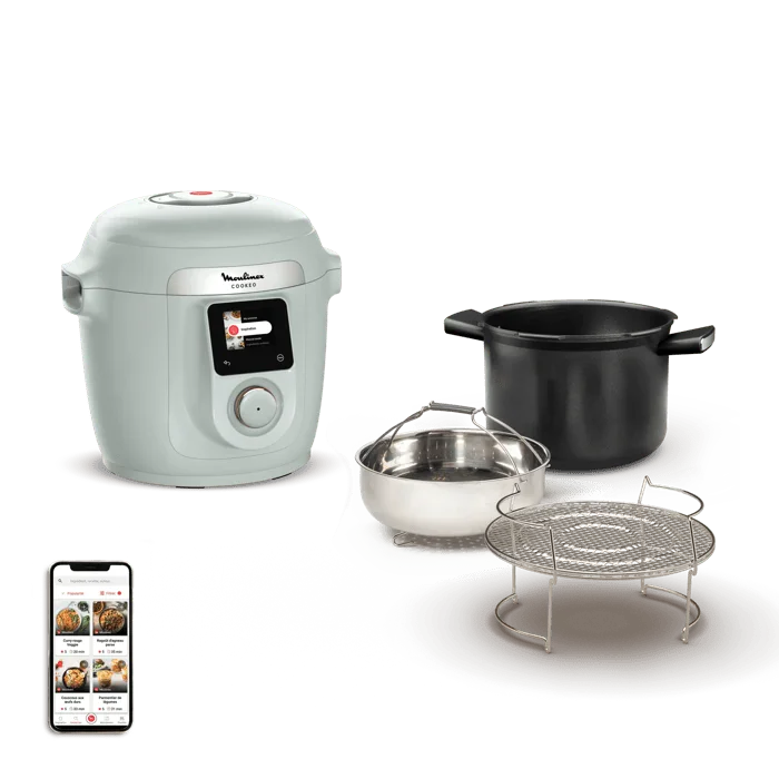 Moulinex Cookeo Wi-Fi 10In1 Eucalyptus Multicooker A Pressione Capacità