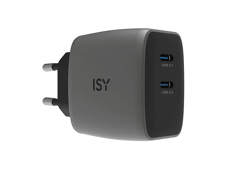 Caricabatteria ISY IAC-7045 Caricatore GAN da 45W