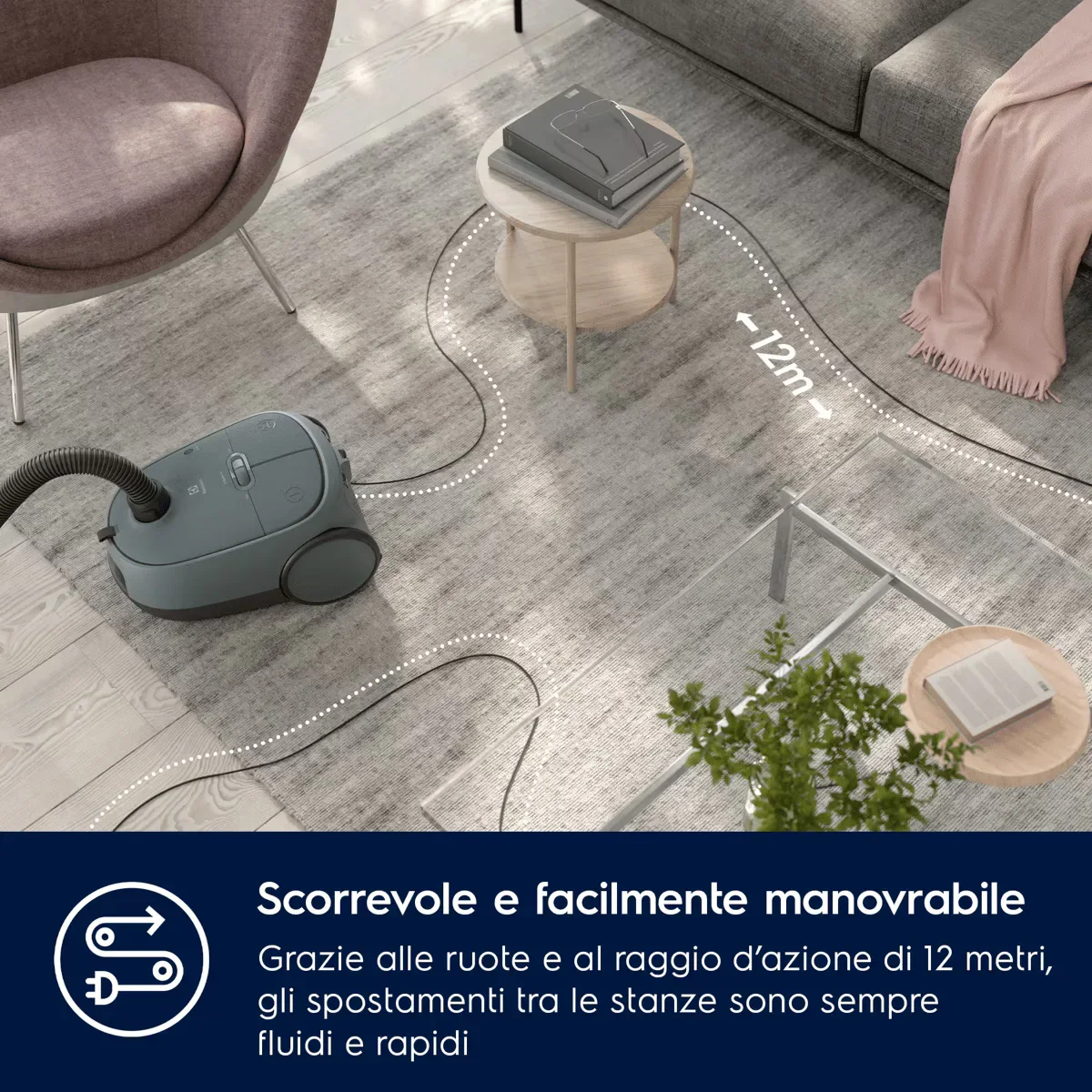 Electrolux Aspirapolvere con sacco 600 EB61C4OG - vista 5