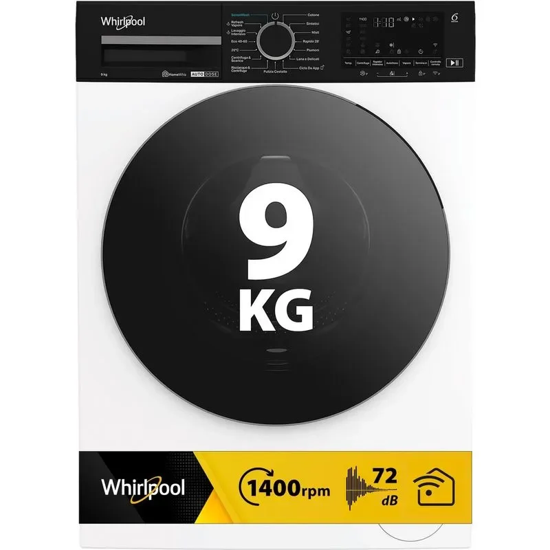 Lavatrice smart con WiFi Whirlpool 9 kg - WPM 912W ADS IT