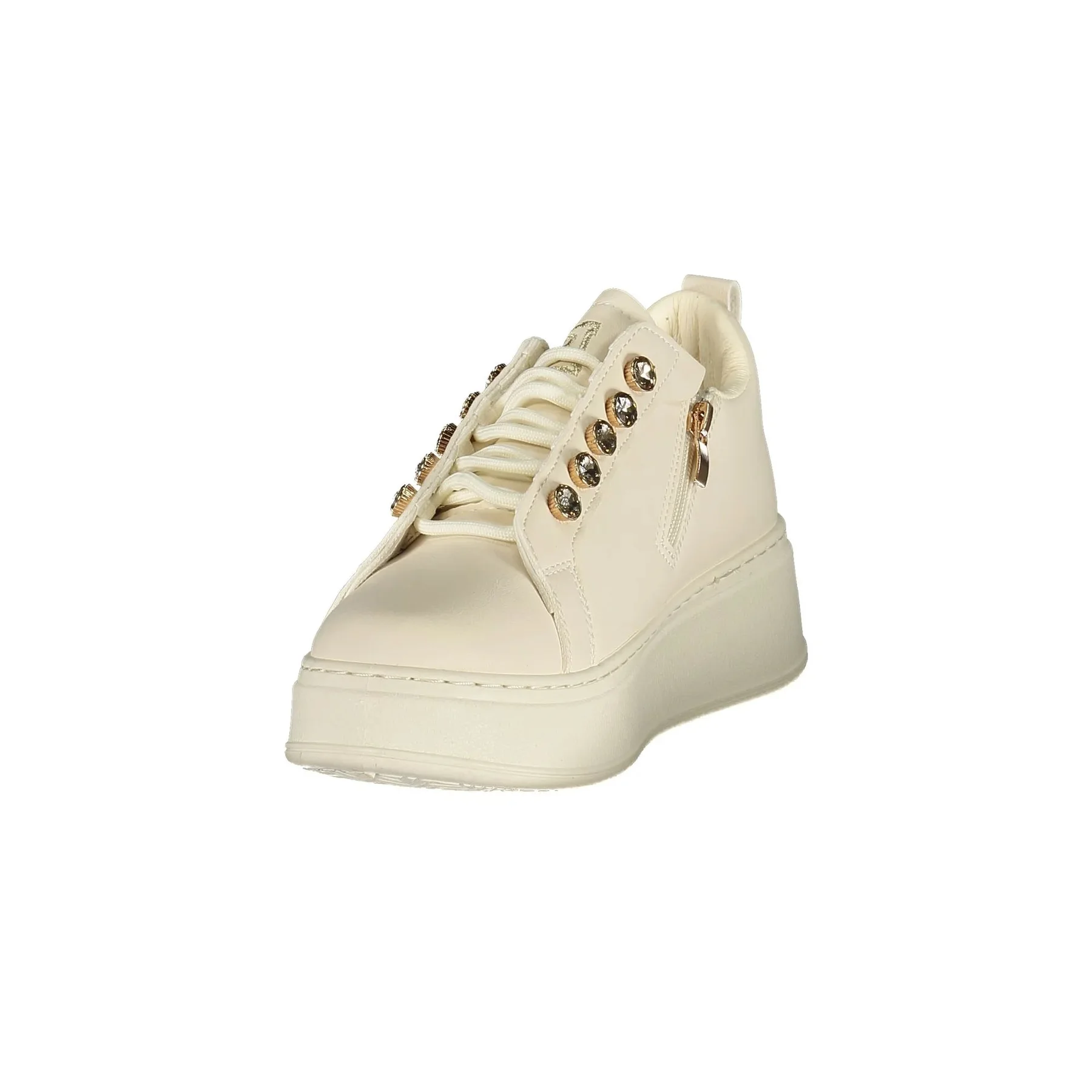 Laura Biagiotti Sneakers Donna Bianche Zip Laterale - vista 2