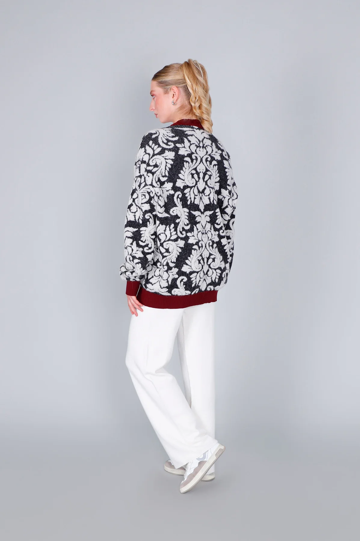 Maxy Cardigan Lavorazione Jacquard Baroque - vista 2