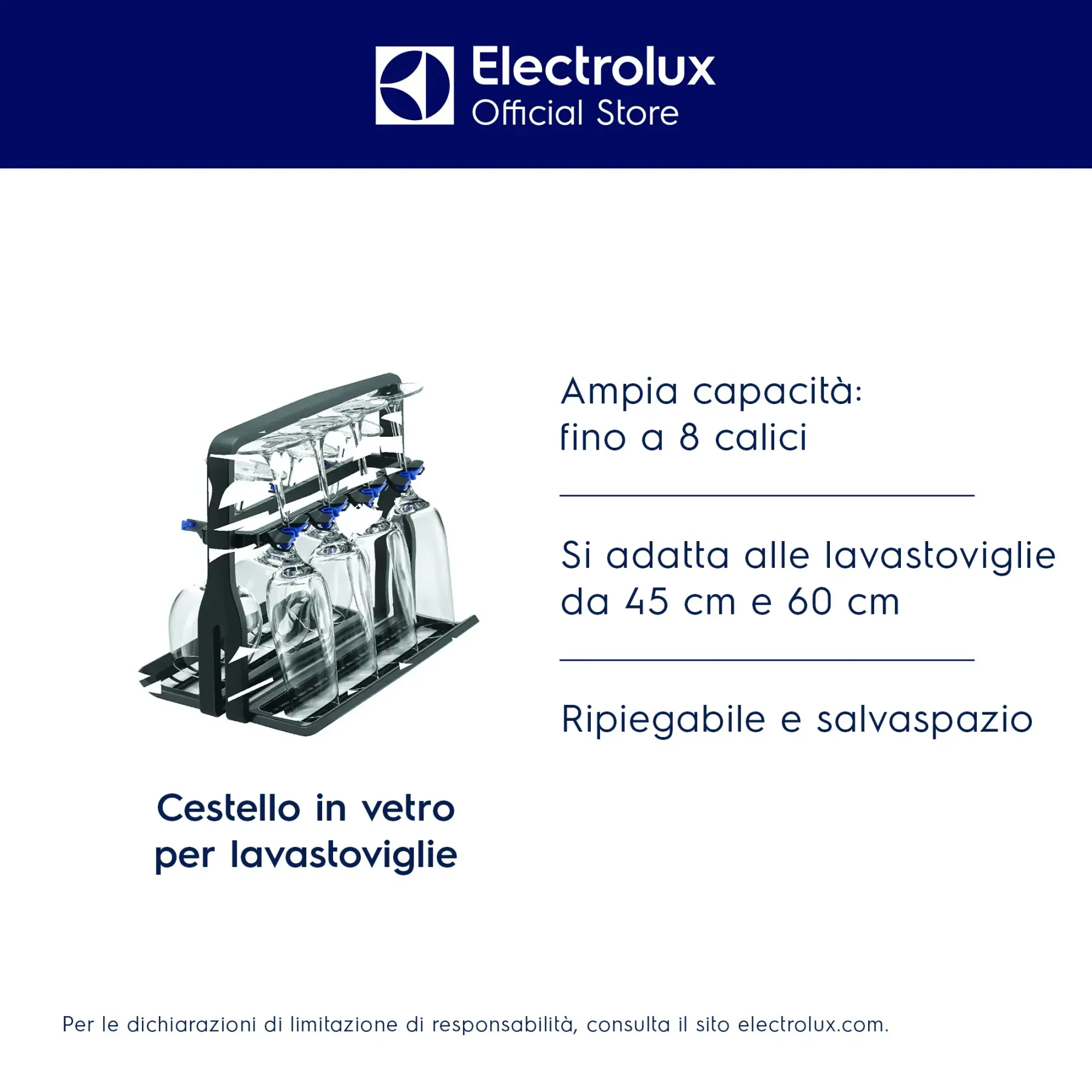 Cestello calici Electrolux E9DHGB01 - vista 5