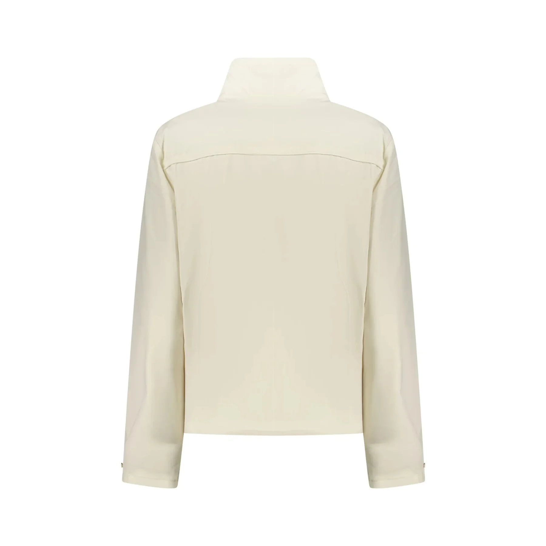Giubbotto Maniche Lunghe Donna Bianco Logo
