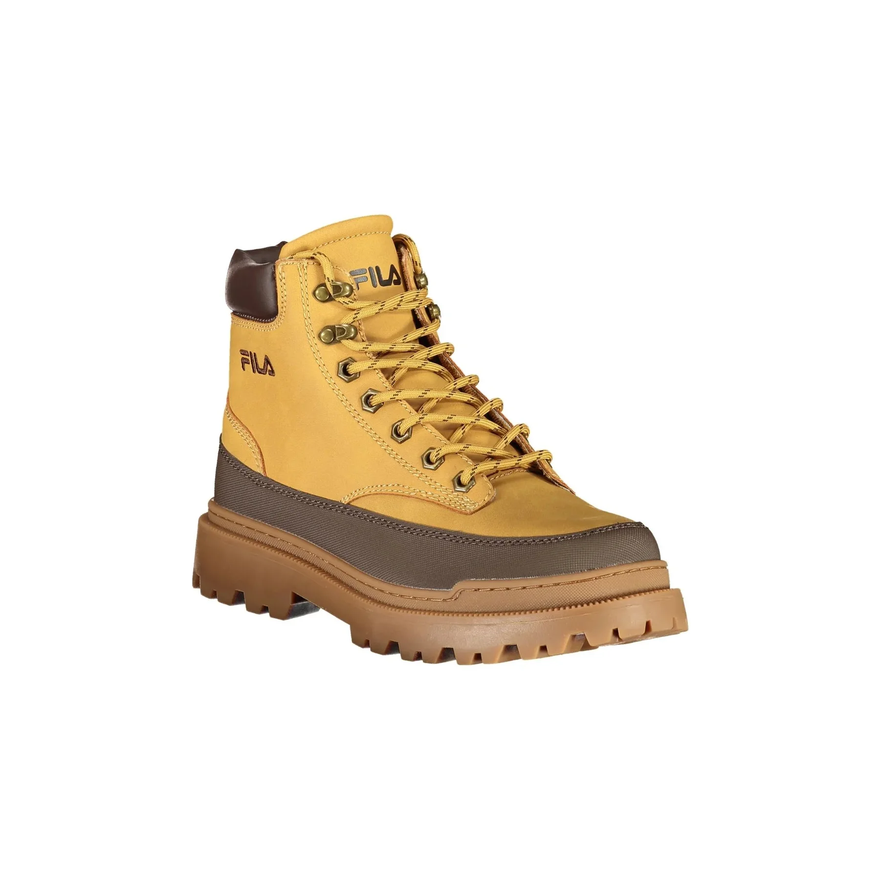 Fila Sneakers Uomo Gialle Ricamo Logo - vista 2