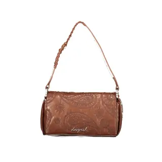 Desigual Borsa a Spalla Donna Ricamo Logo