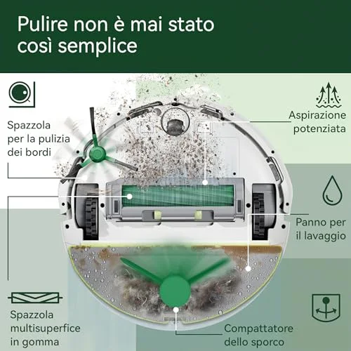iRobot Roomba 205 DustCompactor Combo - Robot Aspirapolvere - vista 5