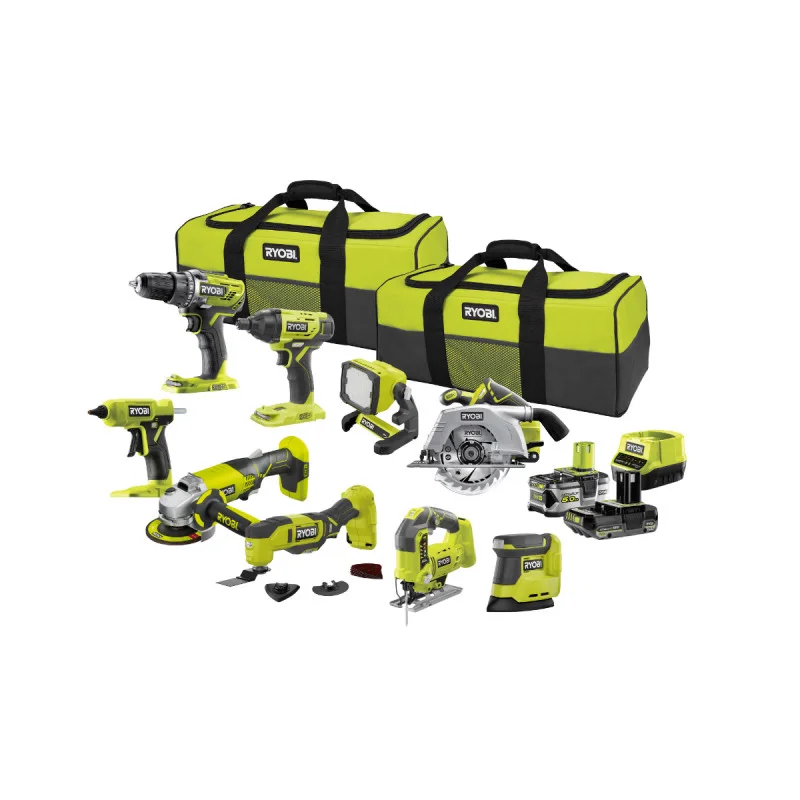 Ryobi Combo 9 Utensili R18CK9-252S