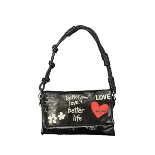 Desigual Borsa a Spalla Donna Ricamo Logo