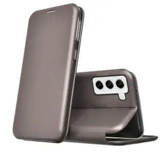 Custodia Flip Cover Elegance Argento per Samsung Galaxy S21 FE