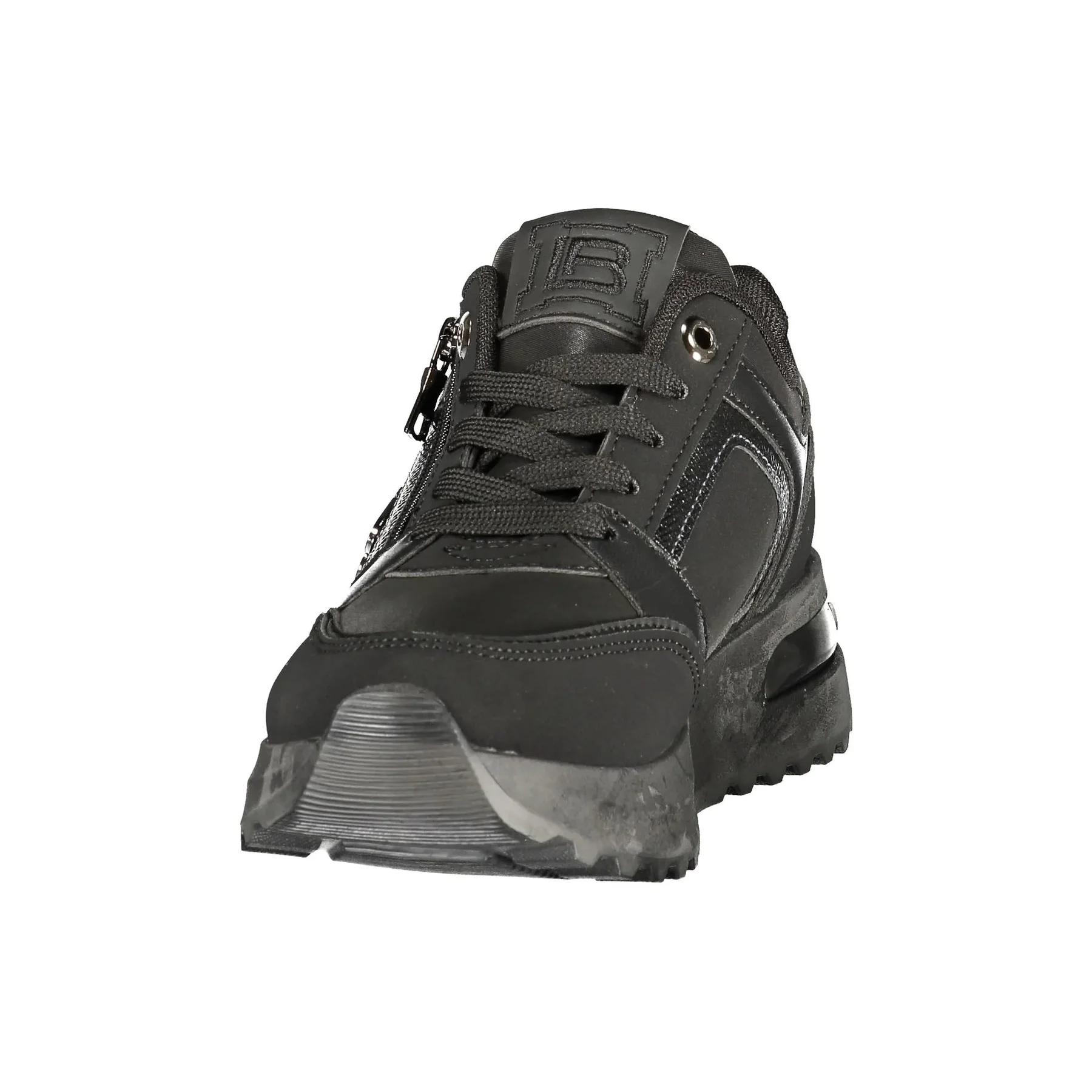 Laura Biagiotti Sneakers Donna Nere Zip Laterale Logo - vista 3