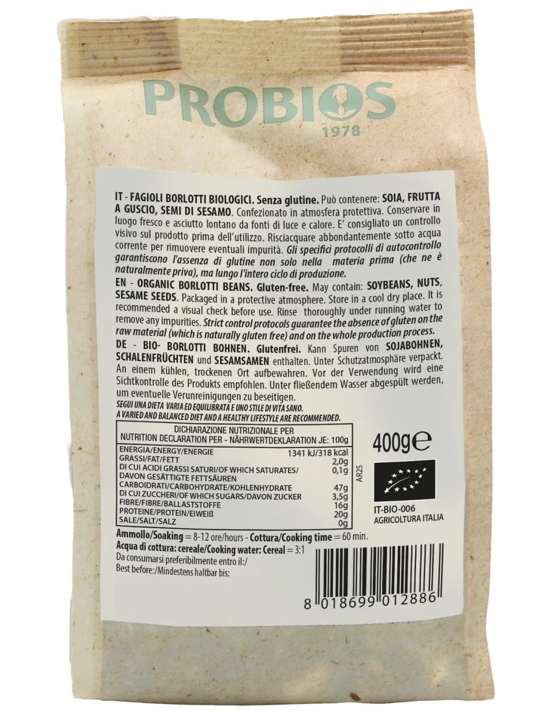 Fagioli Borlotti Probios - vista 2