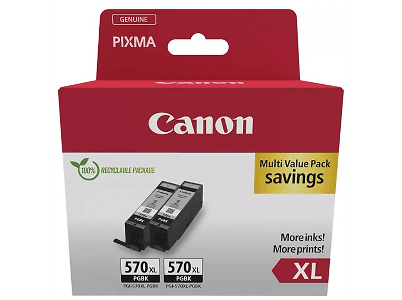 Cartucce d'inchiostro Canon PGI-570XL Nero Multipack