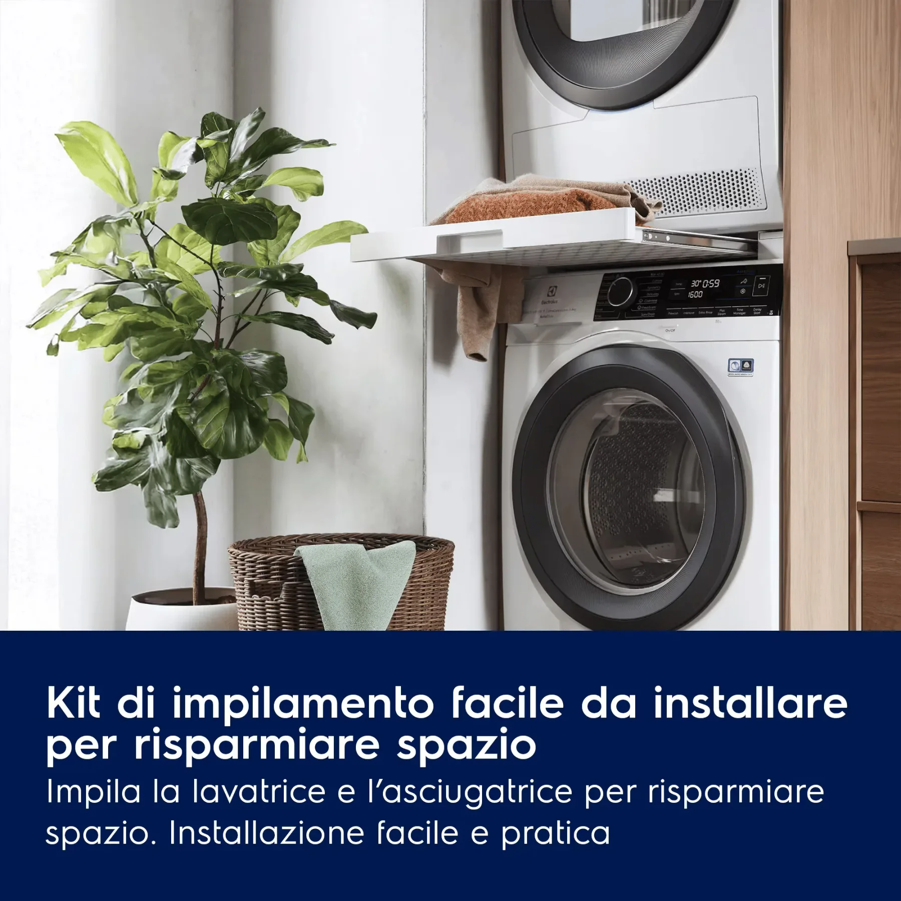 Electrolux Kit di sovrapposizione con ripiano estraibile E1WYHSK2 - vista 7