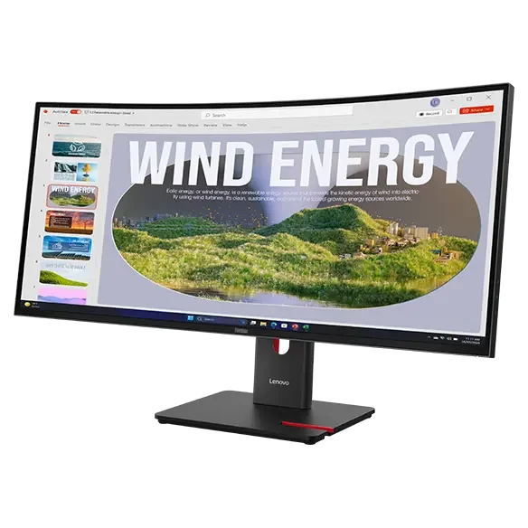 Lenovo Monitor Curvo ThinkVision T34WD-40 UWQHD USB-C Docking 34" - vista 2