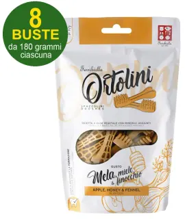 Snack Spazzolini Per Cani Ortolotti Gusto Mela Miele E Finocchio