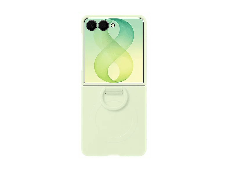 SAMSUNG Silicone Ring Magnet Case COVER per Samsung Z Flip8 Verde