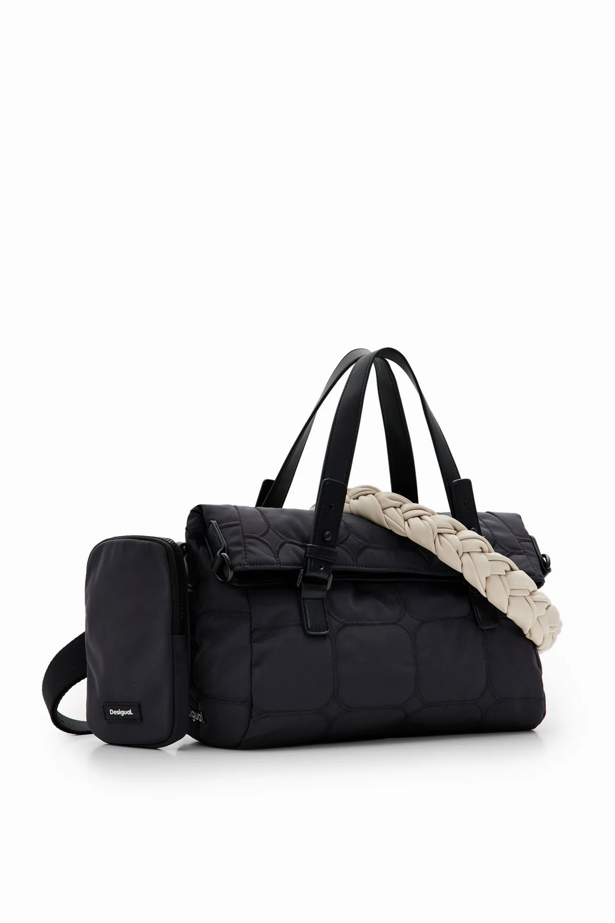 Desigual Borsa a Tracolla Donna Dettagli a Contrasto - vista 5