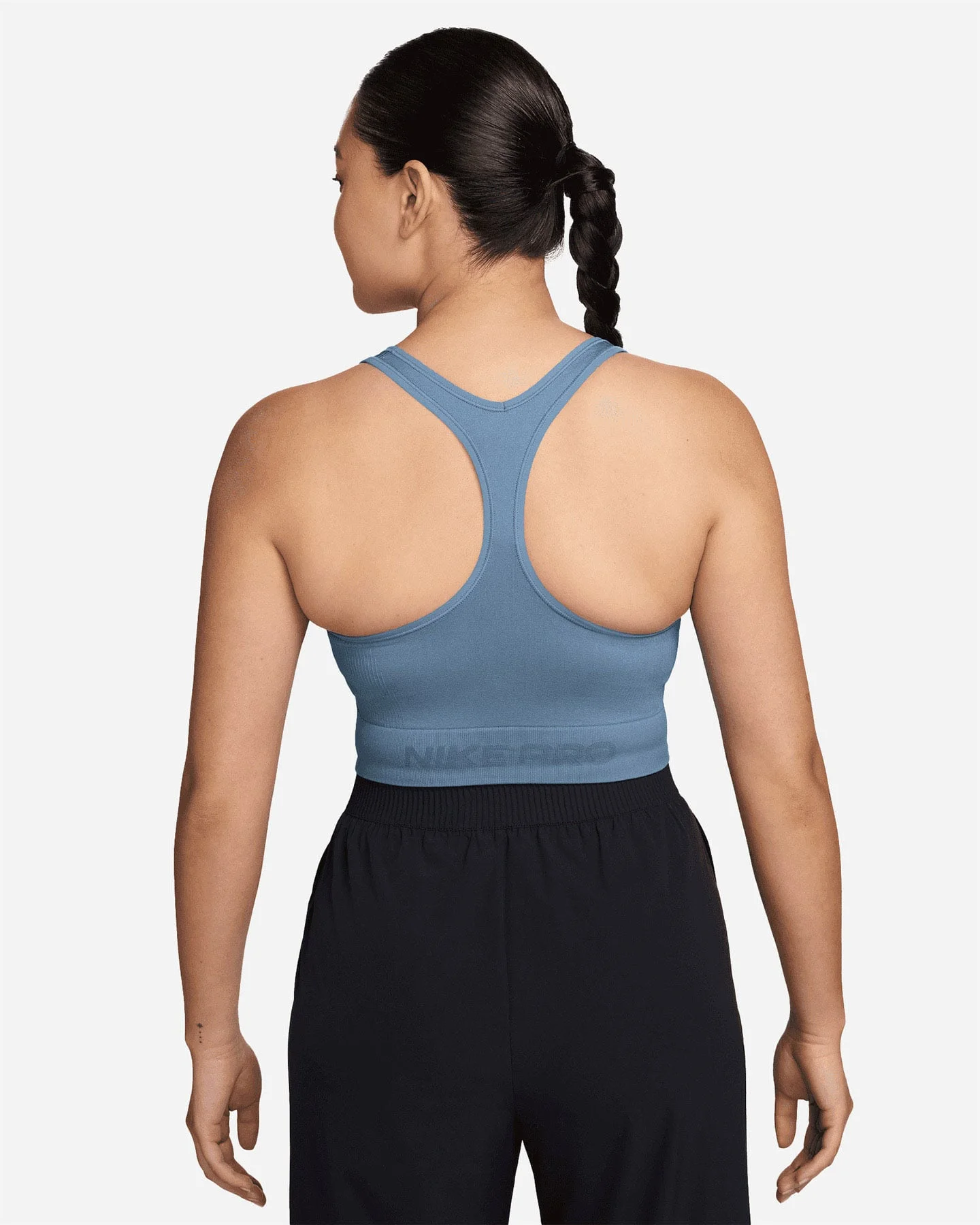Nike Pro Crop Logo W - Canotta Training - Donna - vista 3