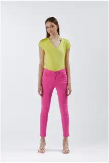 Pantaloni Skinny Fuxia CafèNoir