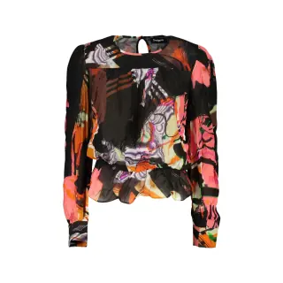 Desigual Camicia Donna Maniche Lunghe Logo