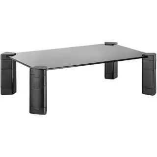 Aisens Supporto Riser Black Crystal per Monitor e Laptop