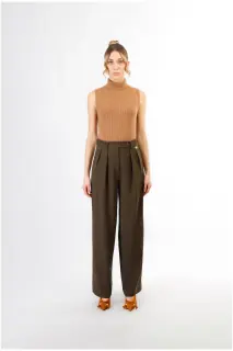 Pantaloni gamba dritta ampia CafèNoir