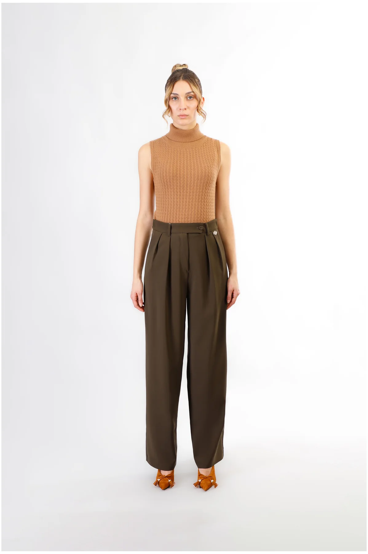 Pantaloni gamba dritta ampia CafèNoir