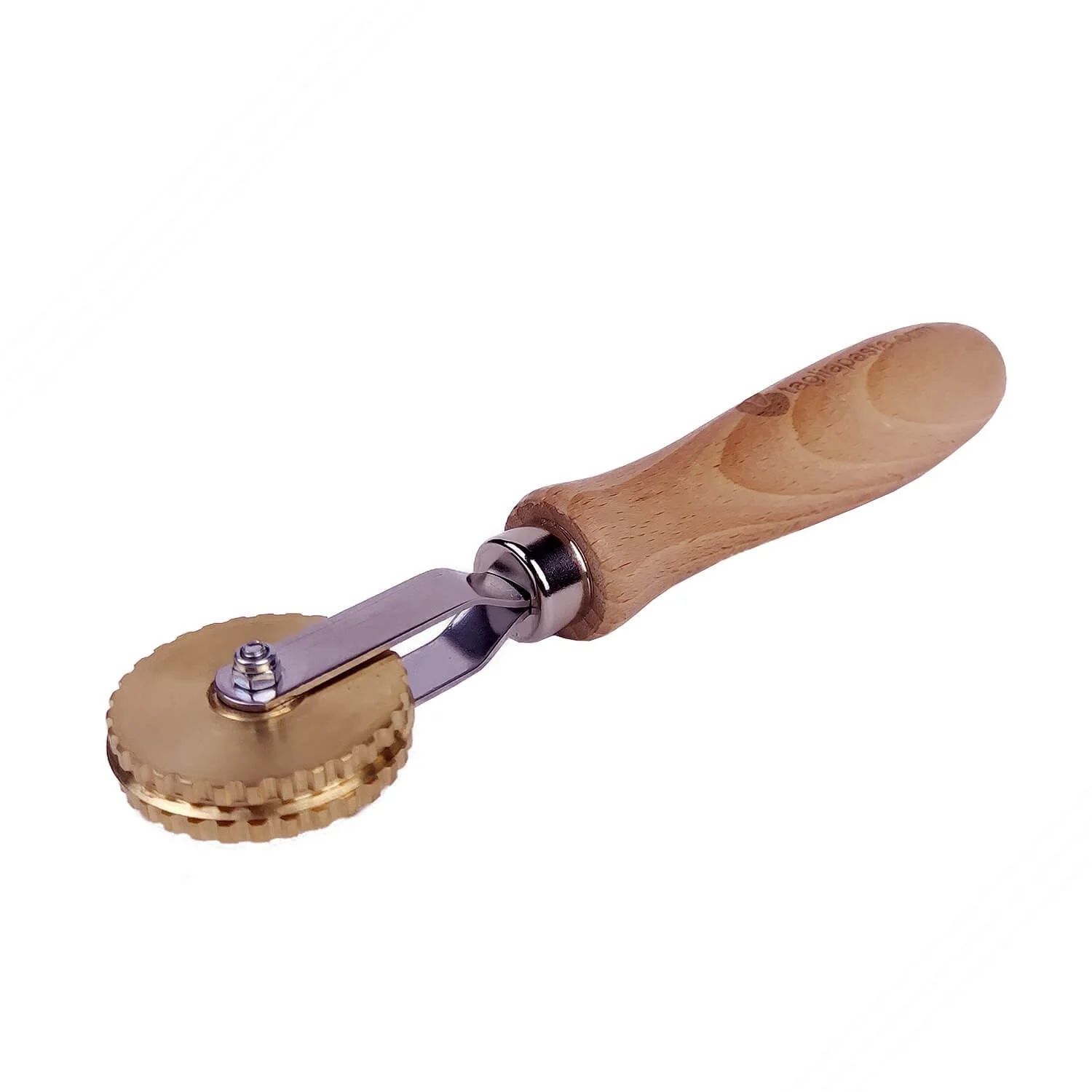 Ottone rotella per tagliare e sigillare pasta con lama liscia