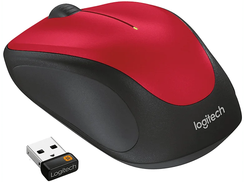 Logitech M235 Wireless Mouse Rosso