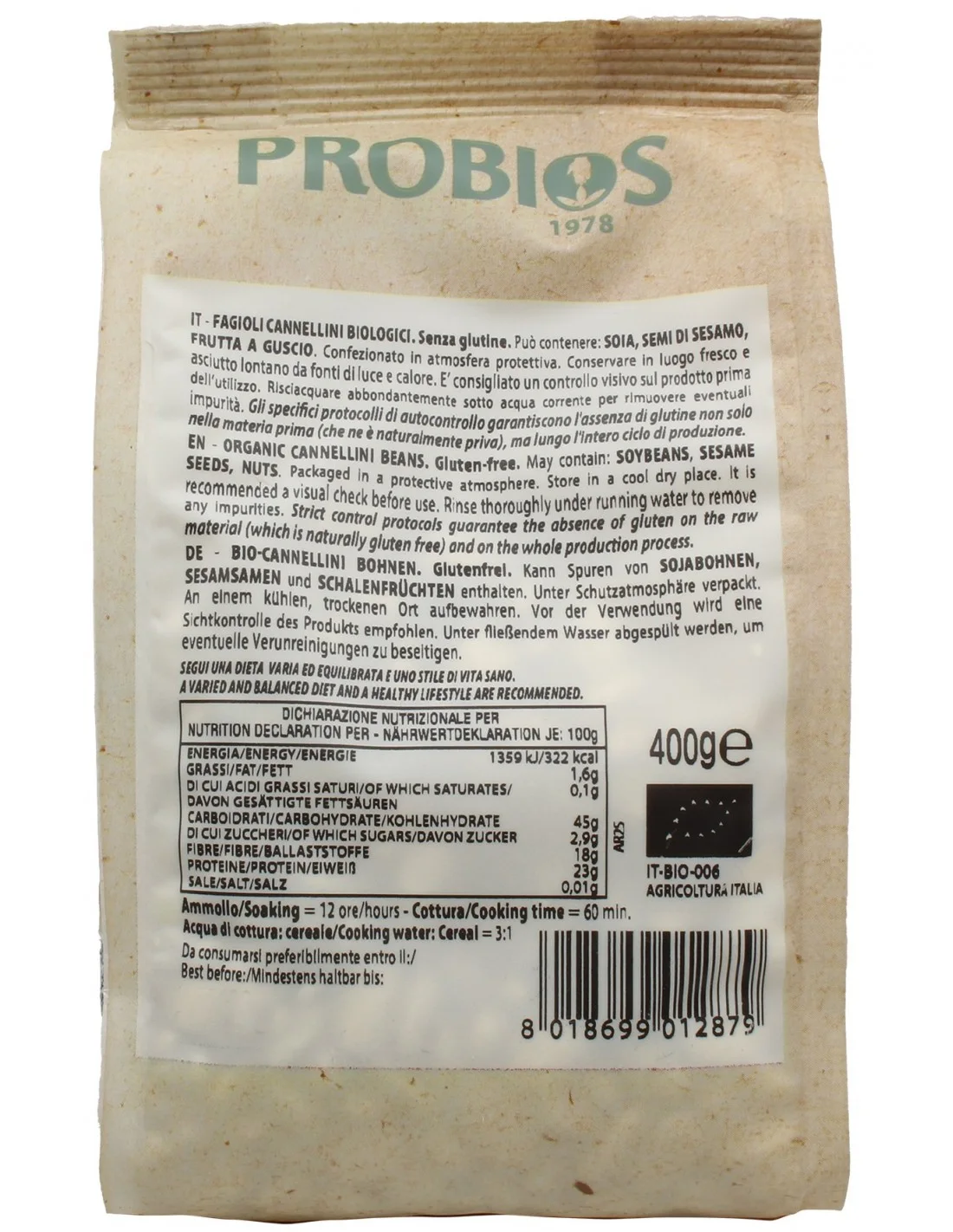 Fagioli Cannellini Italiani Probios - vista 2