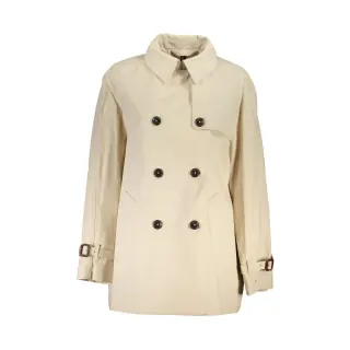 Trench Donna Beige con Logo