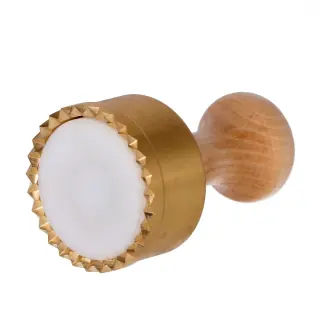 Stampo tondo in ottone per ravioli con espulsore automatico - Diametro 65 mm