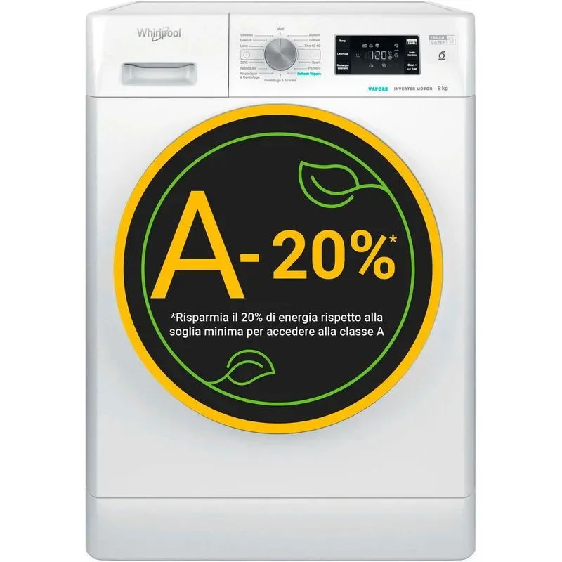 Lavatrice a libera installazione Whirlpool FFB 848 BSV IT