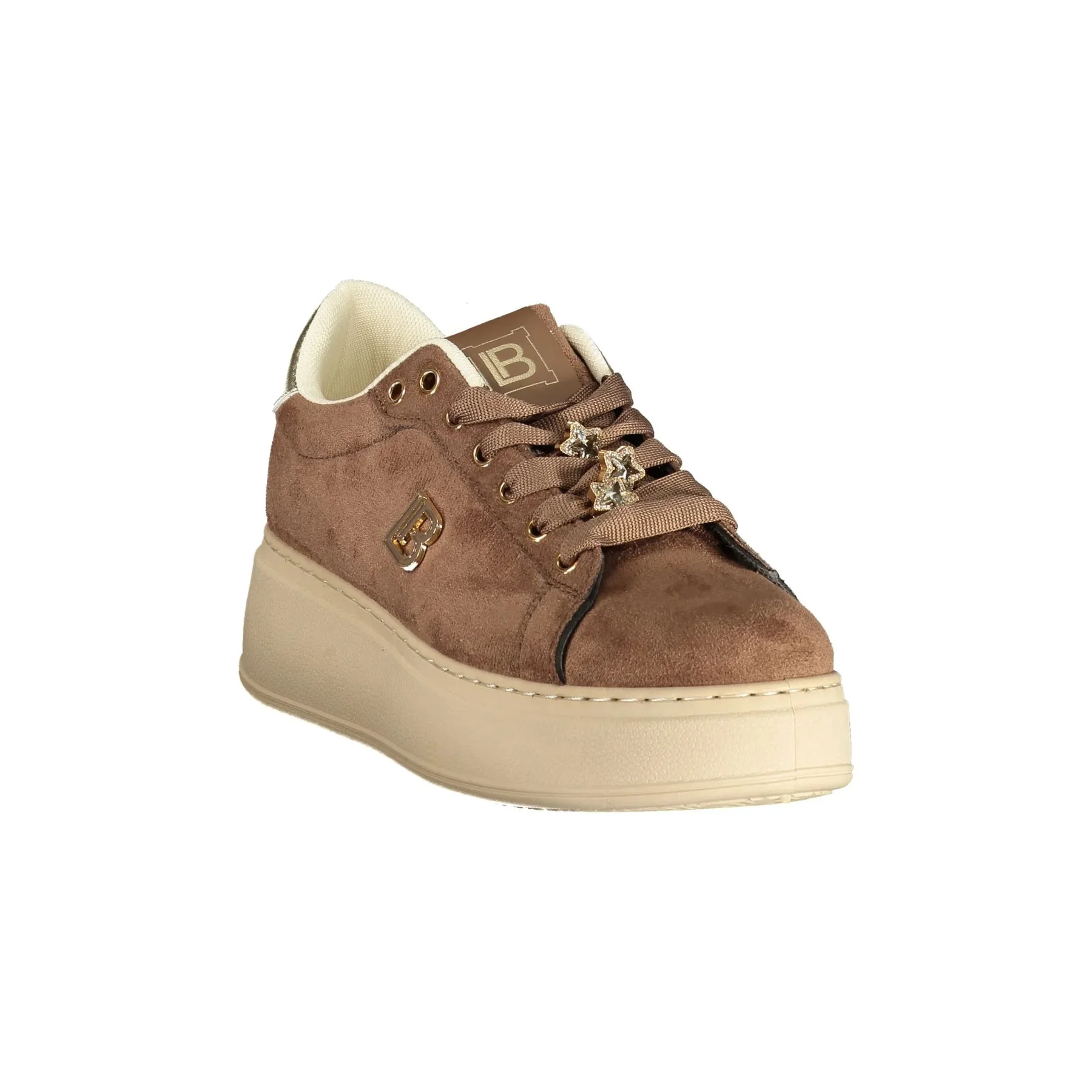 Laura Biagiotti Sneakers Donna Nere Dettagli Oro Logo - vista 4