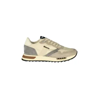 Blauer Sneakers Uomo Beige Logo