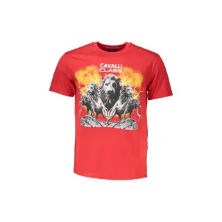 Cavalli Class T-Shirt Maniche Corte Uomo Stampa Logo