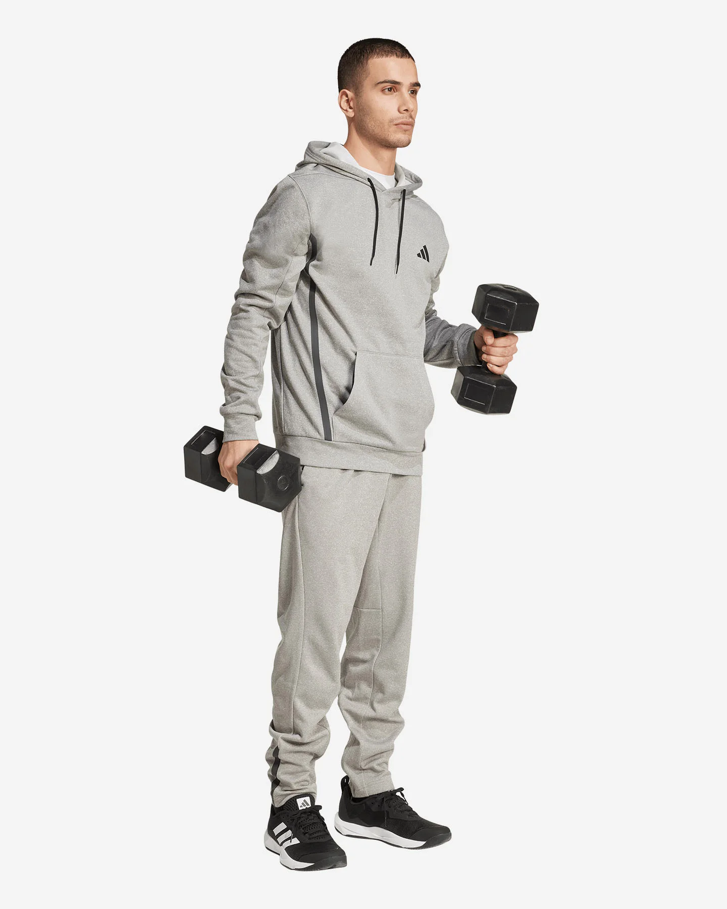 Felpa Adidas Classic con Cappuccio - vista 4