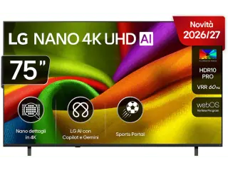LG NANO 4K UHD AI NU85 75NU850B6LA