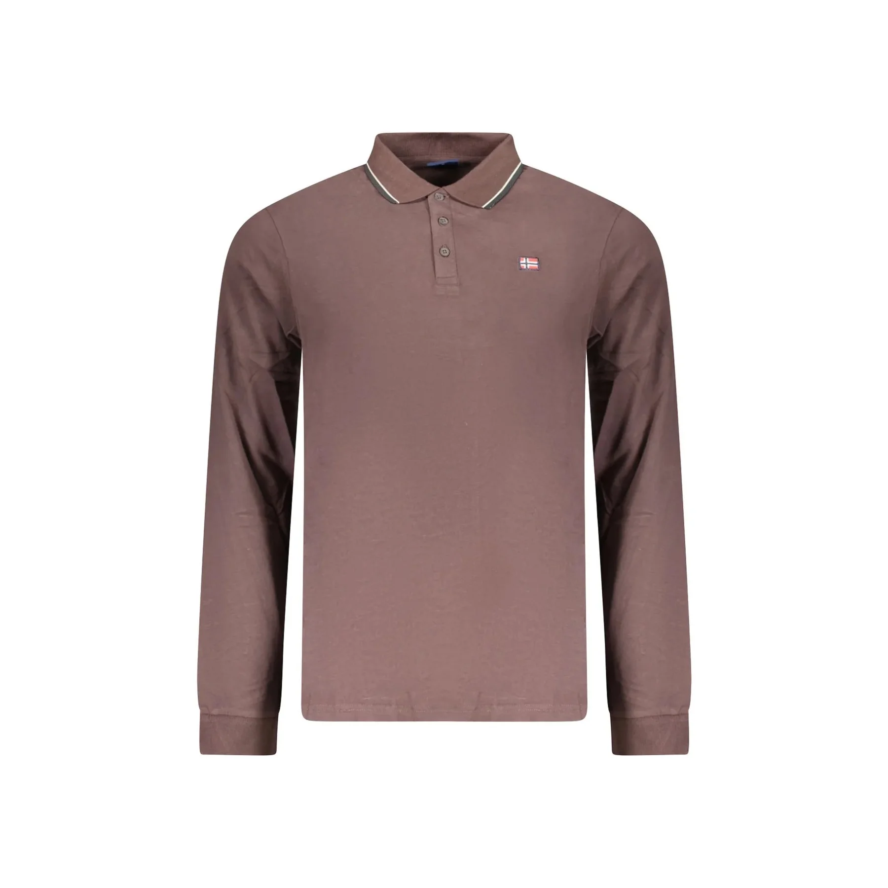 Polo Maniche Lunghe Uomo Ricamo Norway 1963