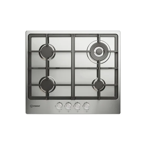 Indesit THP 641 W/IX/I 1 Piano Gas Inox 60cm