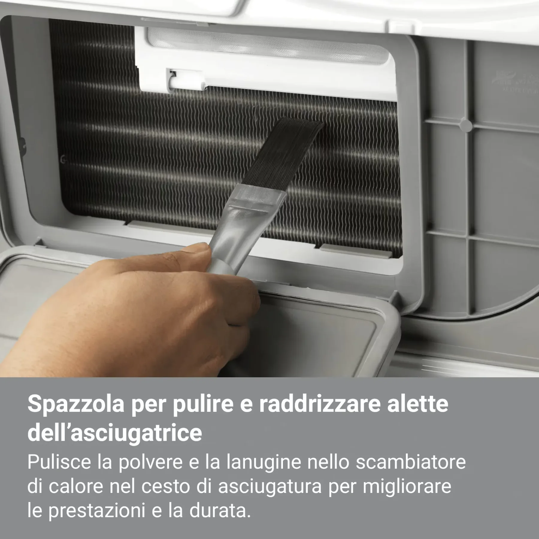 Spazzola Electrolux per pulire e raddrizzare le alette dell’asciugatrice M4YM3002 - vista 2