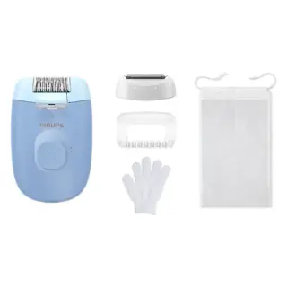 Philips Serie 2000 Epilatore con filo e 4 accessori BRE247/00